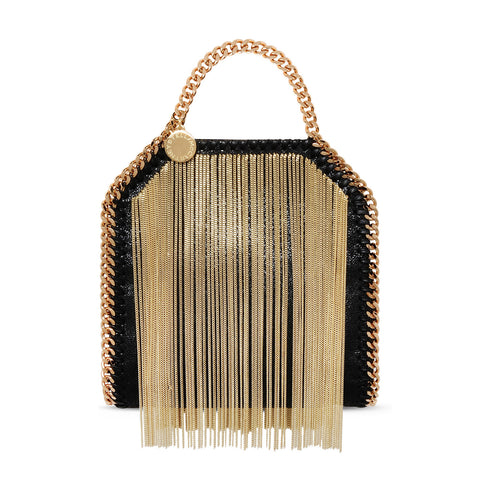 Stella McCartney Specked Metallic Fold Over Shoulder Bag