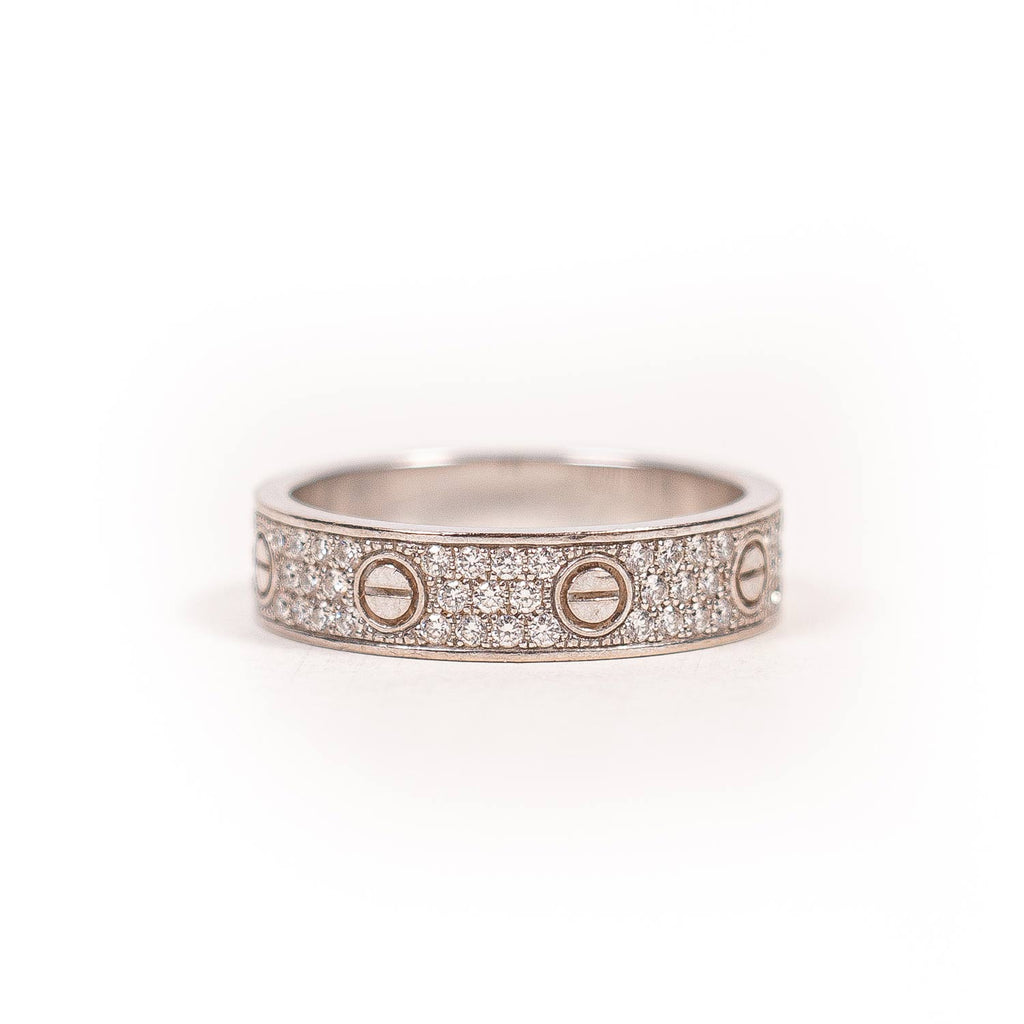 Cartier Love Ring Diamond Paved