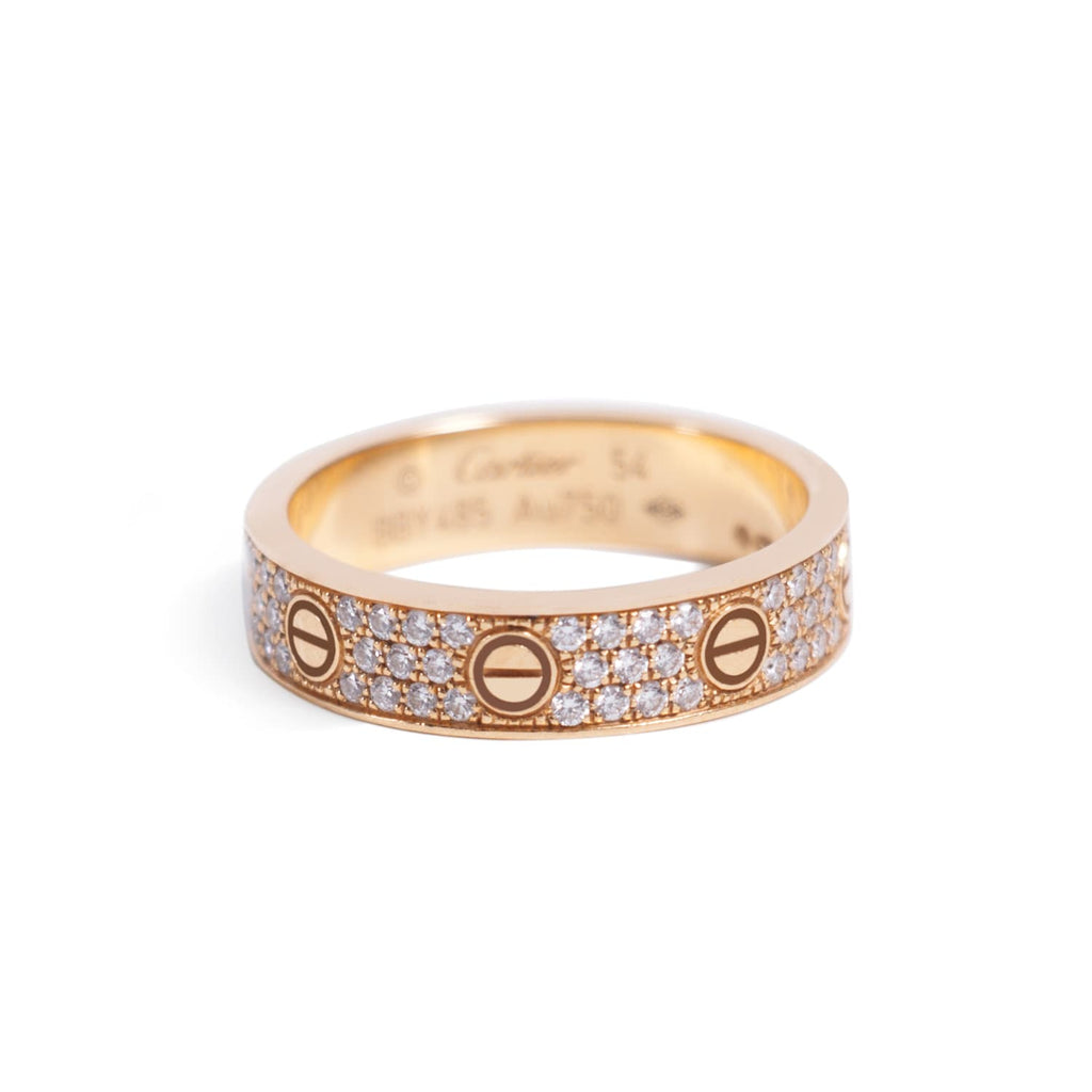 Cartier Love Ring Diamond Paved