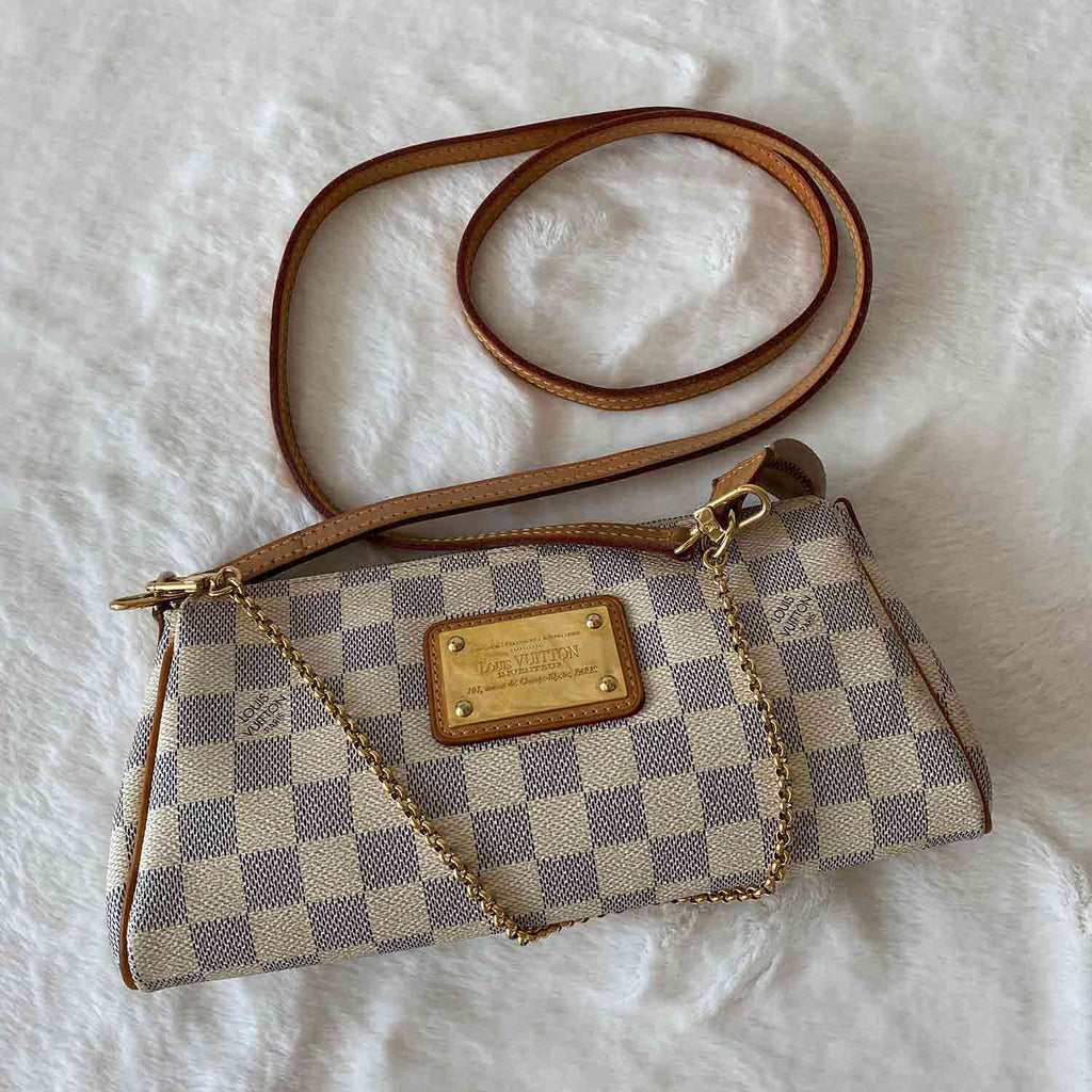 Louis Vuitton Damier Azur Eva Clutch