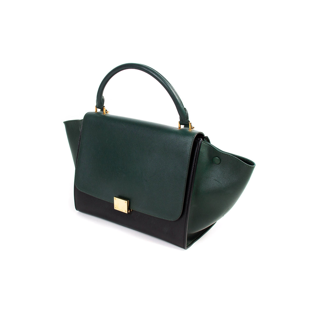 Celine Bi-Color Medium Trapeze Bag Bags Celine - Shop authentic new pre-owned designer brands online at Re-Vogue