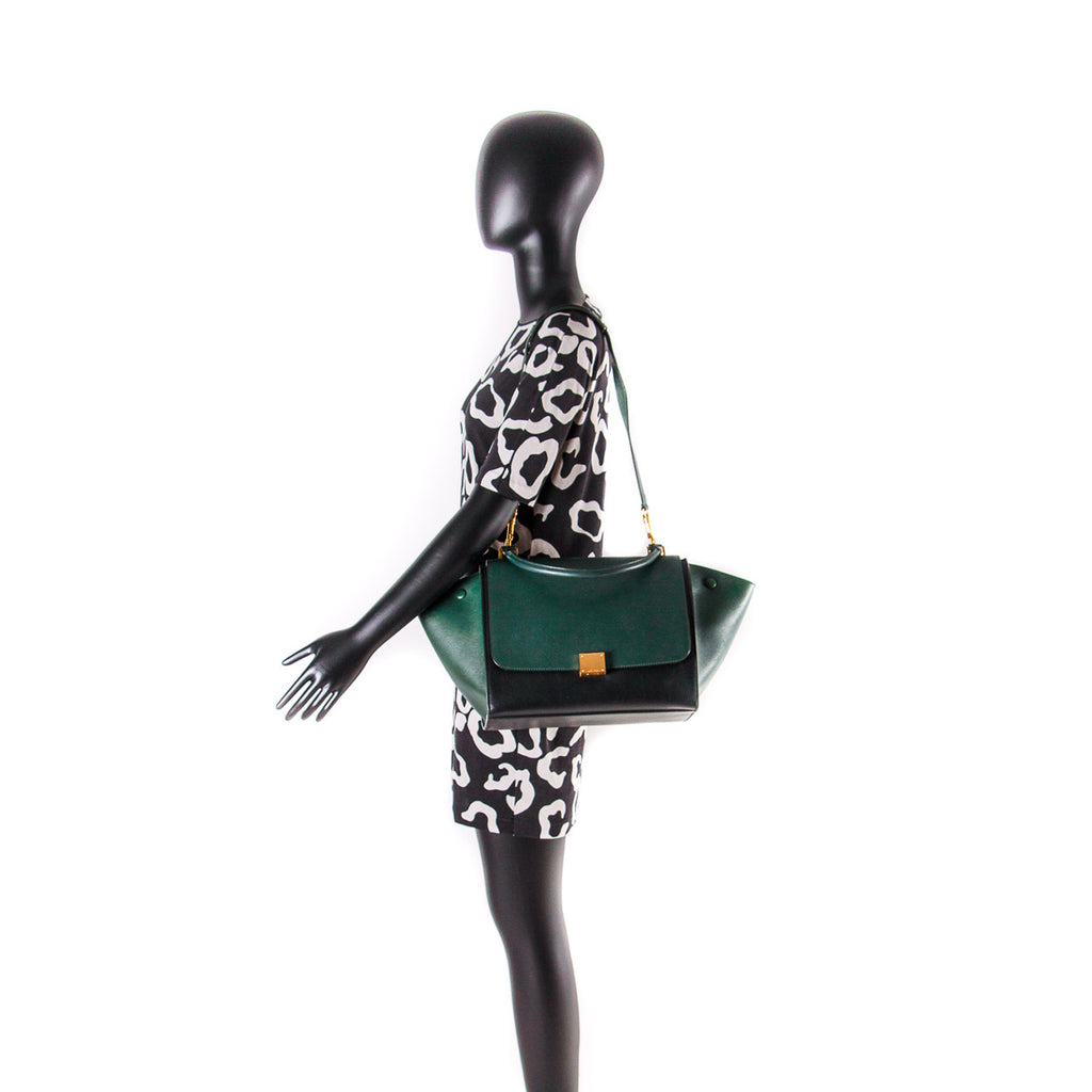Celine Bi-Color Medium Trapeze Bag Bags Celine - Shop authentic new pre-owned designer brands online at Re-Vogue