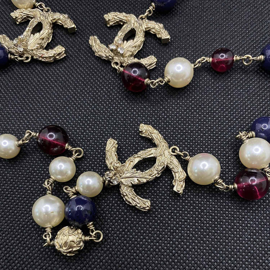 Chanel Multicolor CC Long Necklace