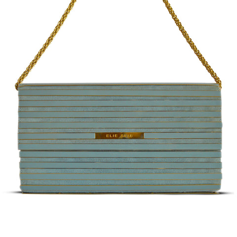 Elie Saab Stripped Clutch