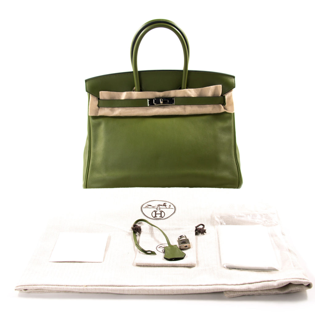 Hermès Birkin 35 Pelouse Swift Bags Hermès - Shop authentic new pre-owned designer brands online at Re-Vogue