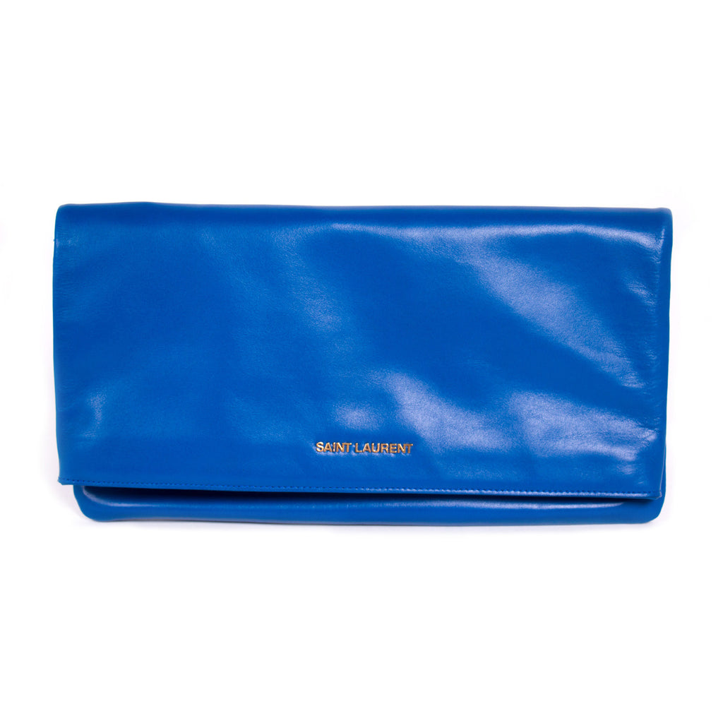 Saint Laurent Letters Fold-Over Clutch