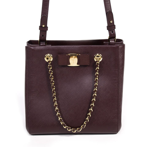 Salvatore Ferragamo Snake Skin Sofia Satchel