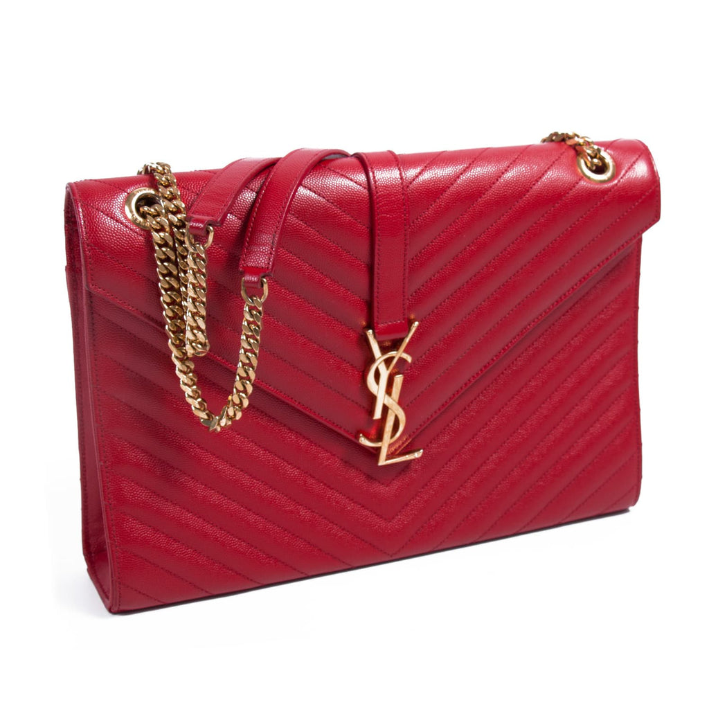 Saint Laurent Monogram Envelope Large Bag Bags Yves Saint Laurent - Shop authentic new pre-owned designer brands online at Re-Vogue