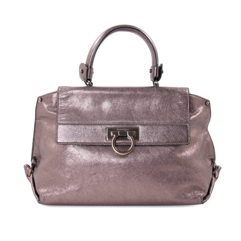 Salvatore Ferragamo Snake Skin Sofia Satchel