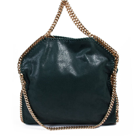Stella McCartney Specked Metallic Fold Over Shoulder Bag