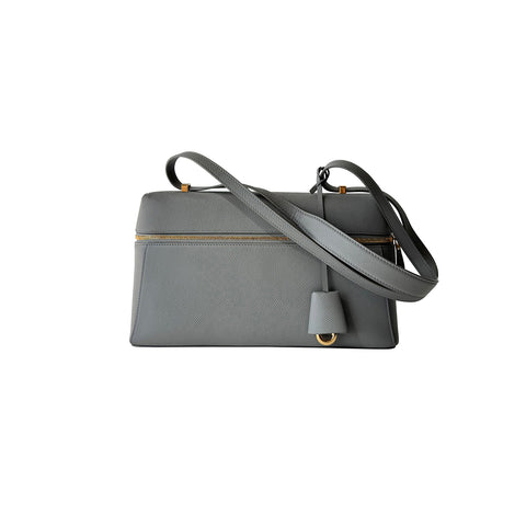 Prada Pionnière Leather Saddle Bag