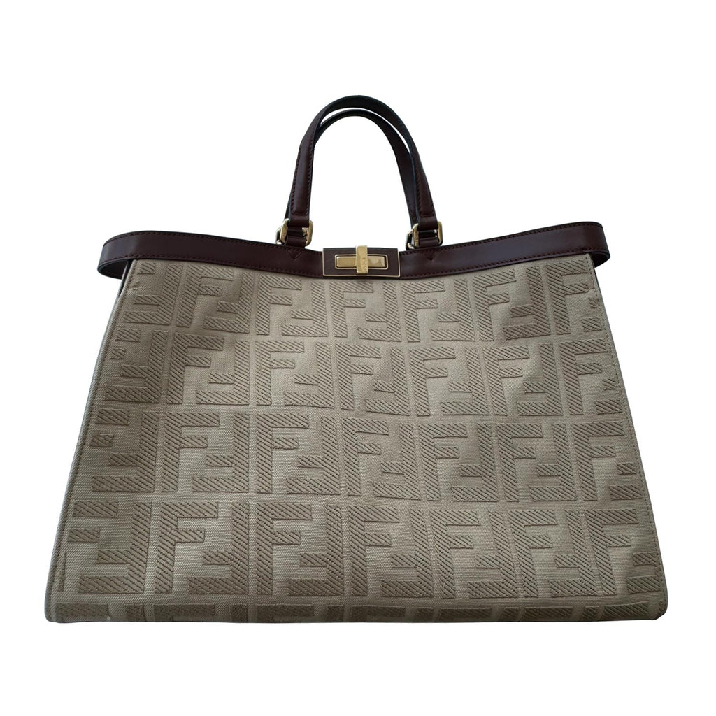 Fendi Zucca Peekaboo Large X-Tote Bag