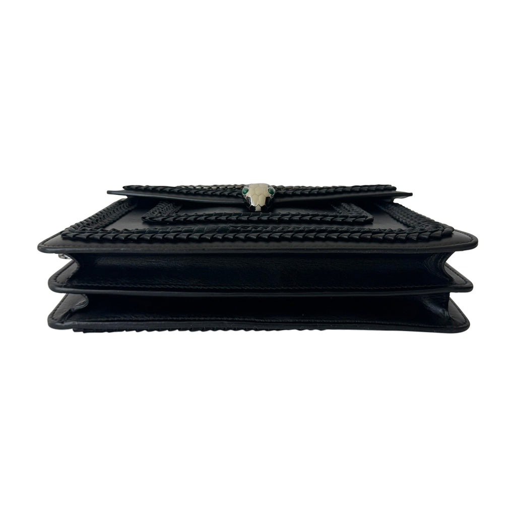 Bvlgari Embroidered Leather Serpenti Forever Bag