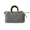 Fendi By The Way Shearling Shoulder Bag