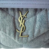 Saint Laurent LouLou Puffer Small Denim Shoulder Bag