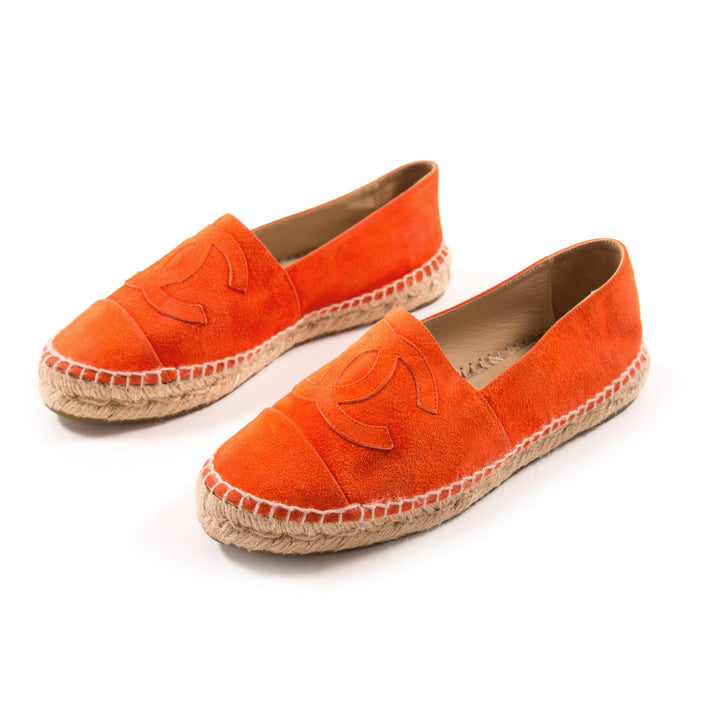 Chanel Red Suede Espadrilles Flat Shoes Chanel - Shop authentic new pre-owned designer brands online at Re-Vogue