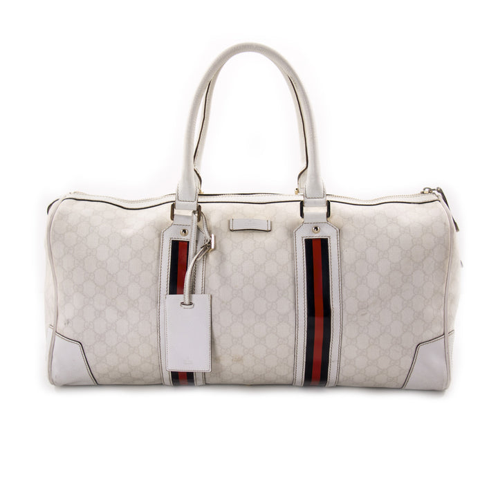 Gucci GG Large Web Duffle Bag Bags Gucci - Shop authentic new pre-owned designer brands online at Re-Vogue