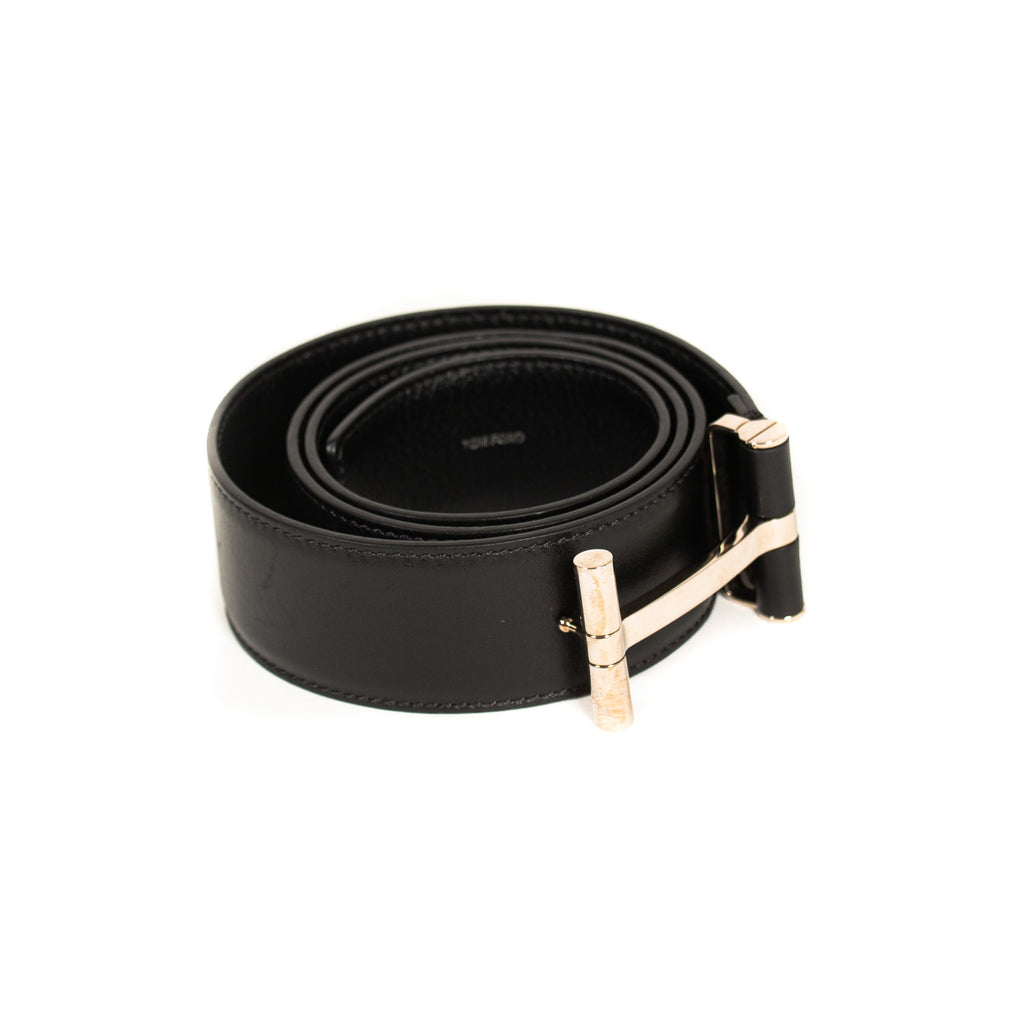 Tom Ford Logo Leather Belt Accessories Tom Ford - Shop authentic new pre-owned designer brands online at Re-Vogue