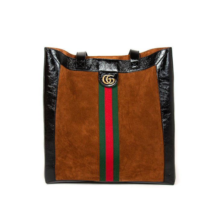 Gucci Large Ophidia Suede Tote
