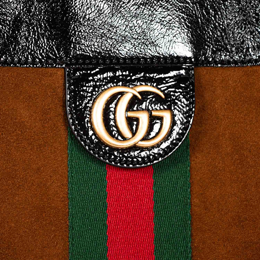 Gucci Large Ophidia Suede Tote