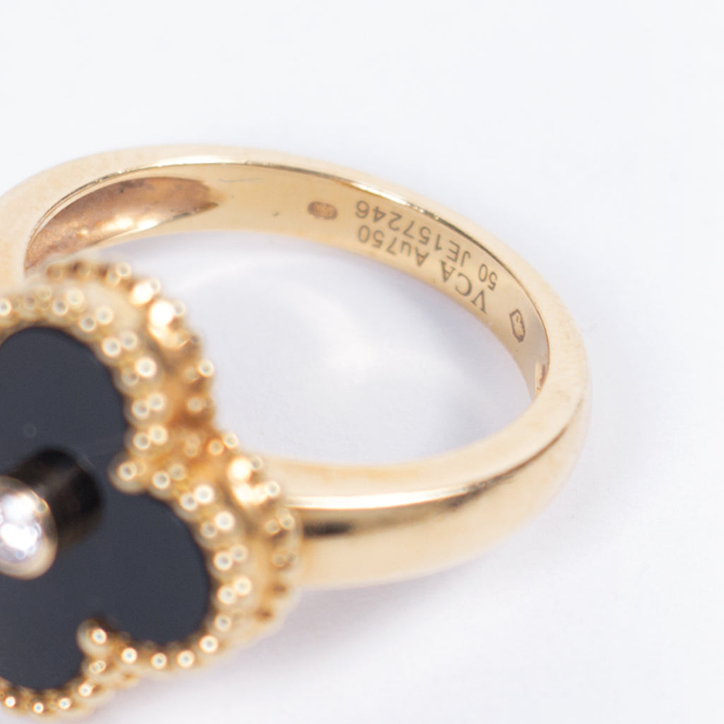 Van Cleef & Arpels Alhambra Diamond Ring Accessories Van Cleef & Arpels - Shop authentic new pre-owned designer brands online at Re-Vogue