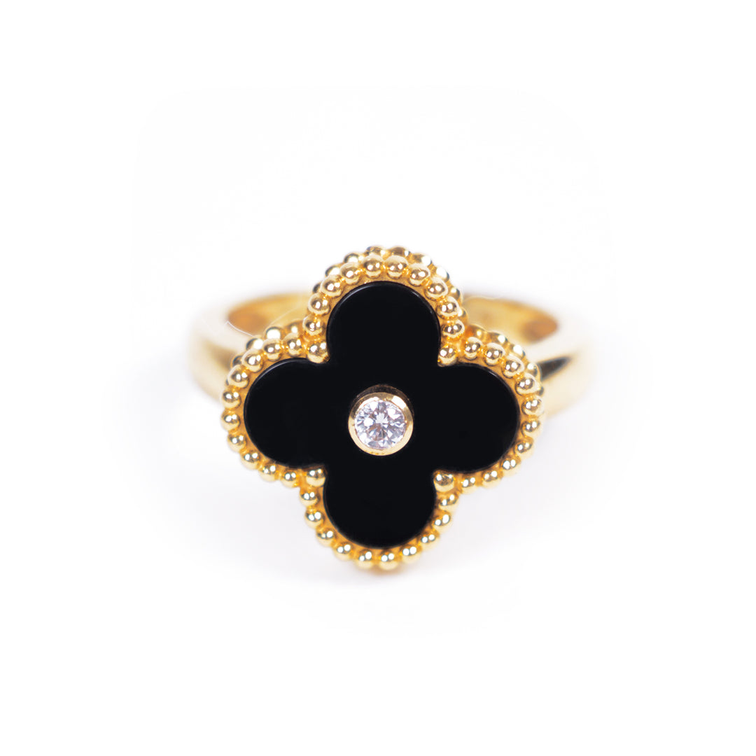 Van Cleef & Arpels Alhambra Diamond Ring Accessories Van Cleef & Arpels - Shop authentic new pre-owned designer brands online at Re-Vogue