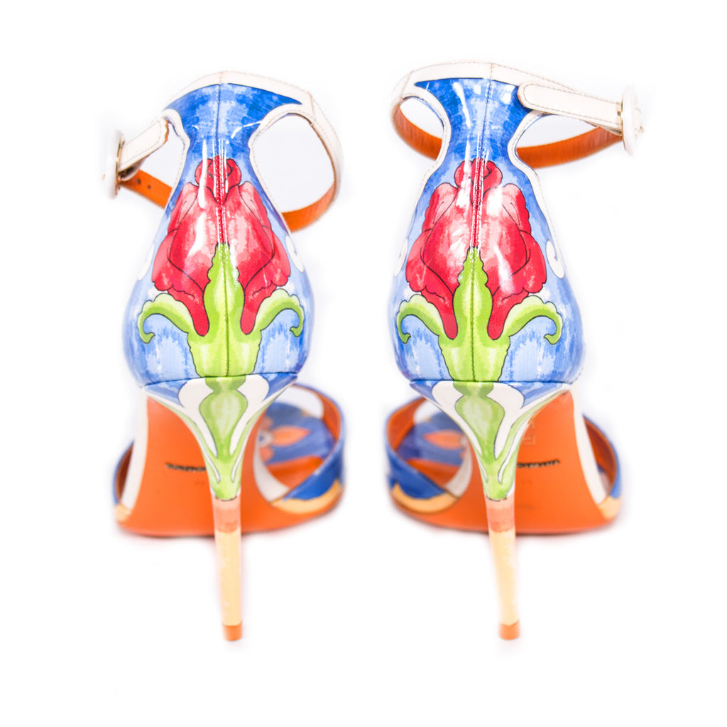 Dolce&Gabbana Keira Majolica Print Sandals Shoes Dolce & Gabbana - Shop authentic new pre-owned designer brands online at Re-Vogue