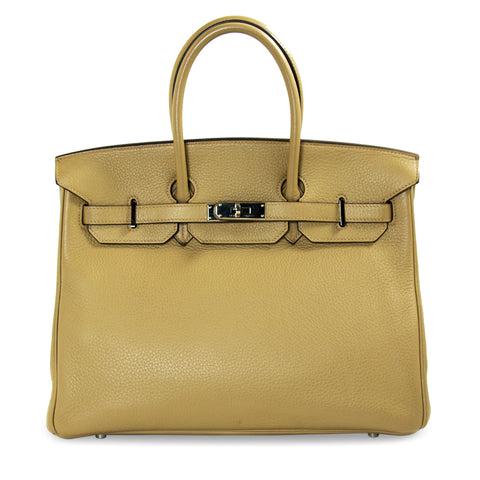 Hermès Birkin 35 Gold Togo Leather