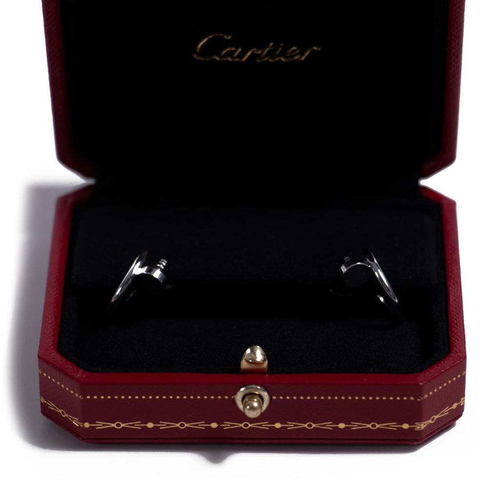 Cartier Juste Un Clou White Gold Earrings Accessories Cartier - Shop authentic new pre-owned designer brands online at Re-Vogue