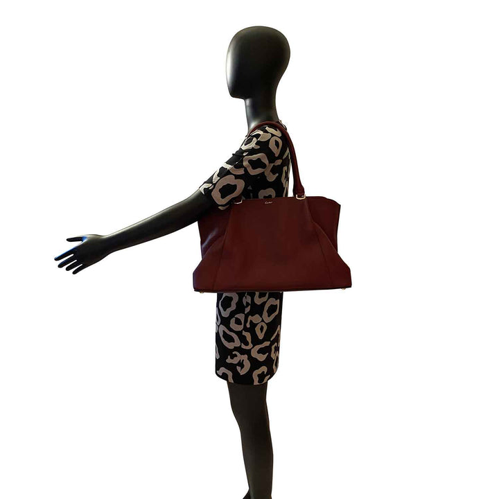 Cartier C de Cartier Leather Handbag