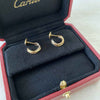 Cartier White Yellow Rose Gold Trinity Earrings