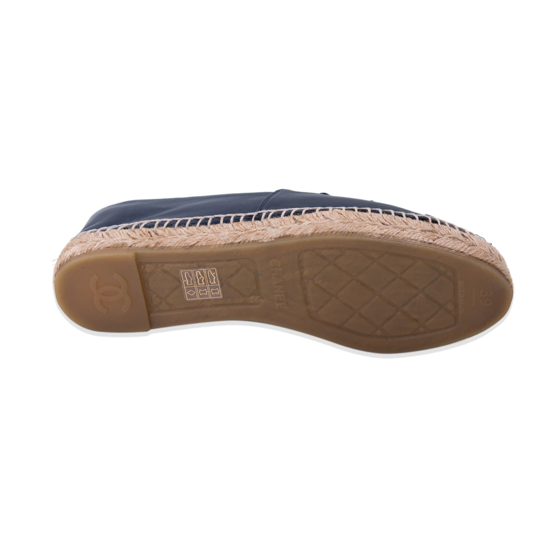 Chanel Lambskin Leather CC Espadrilles Shoes Chanel - Shop authentic new pre-owned designer brands online at Re-Vogue