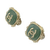 Chanel CC Logo Stud Earrings