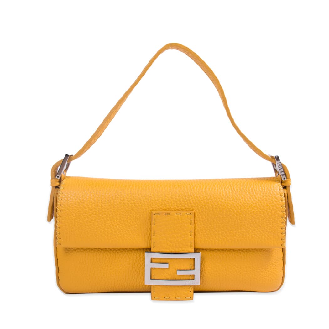 Fendi Mini Leather Baguette Shoulder Bag Bags Fendi - Shop authentic new pre-owned designer brands online at Re-Vogue