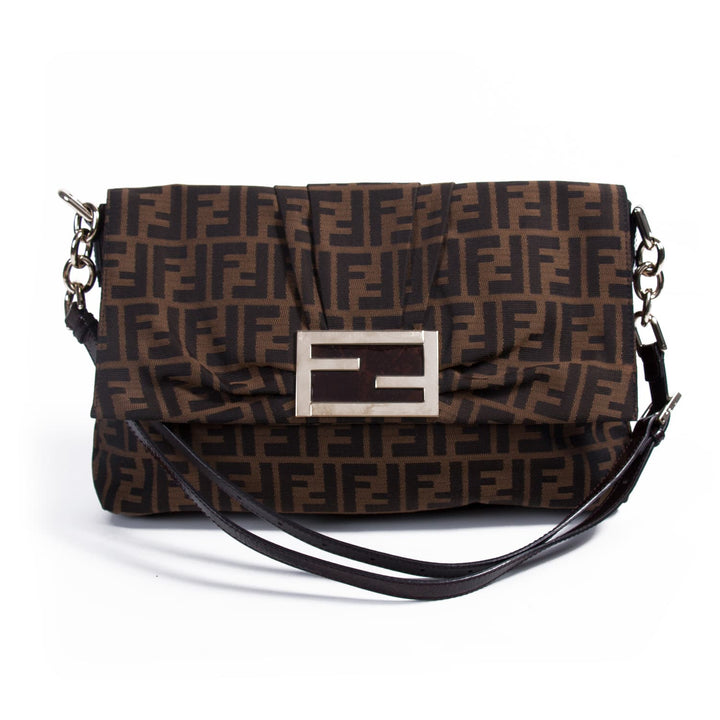 Fendi Zucca Mia Flap Bag Bags Fendi - Shop authentic new pre-owned designer brands online at Re-Vogue