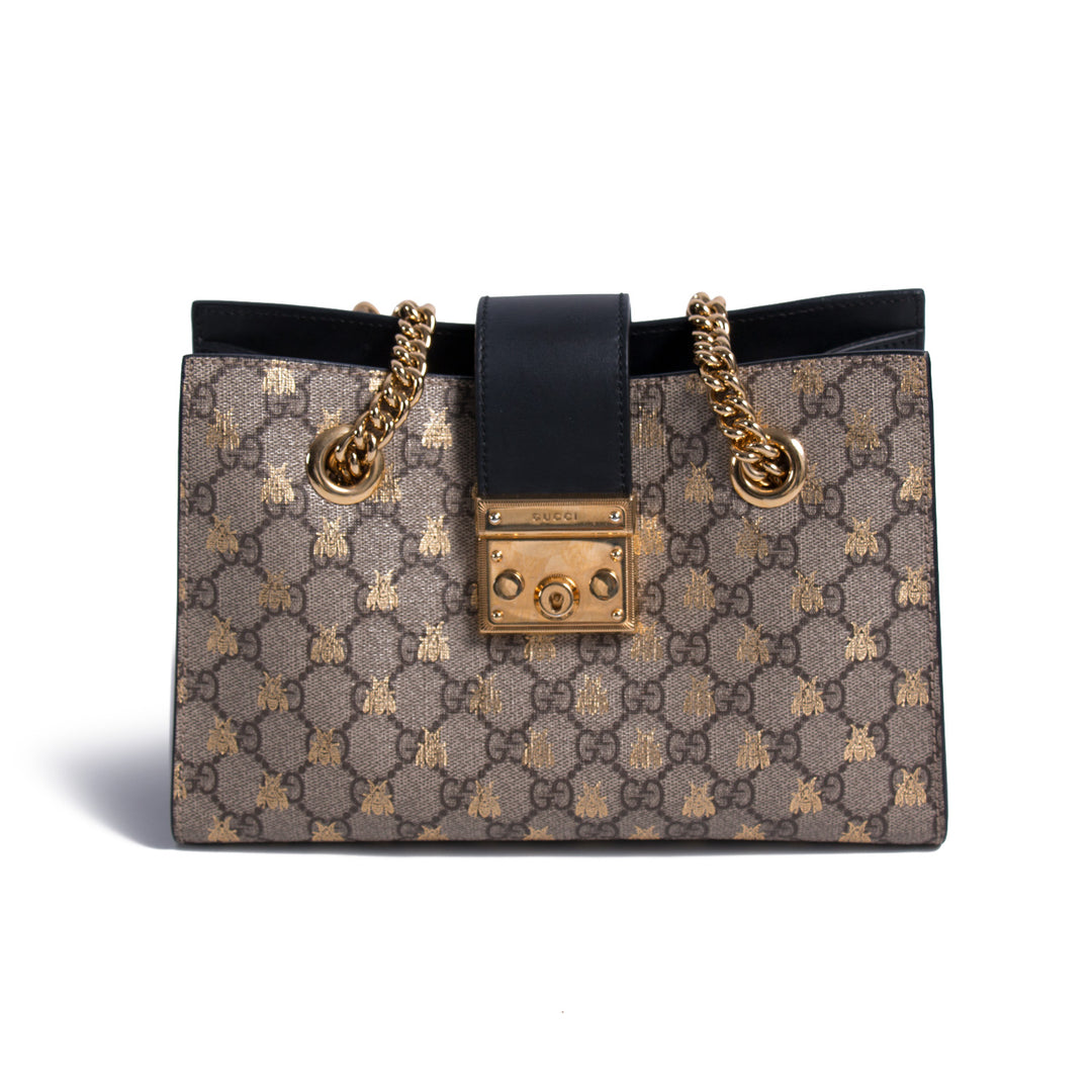 Gucci Bee Padlock Shoulder Bag Bags Gucci - Shop authentic new pre-owned designer brands online at Re-Vogue