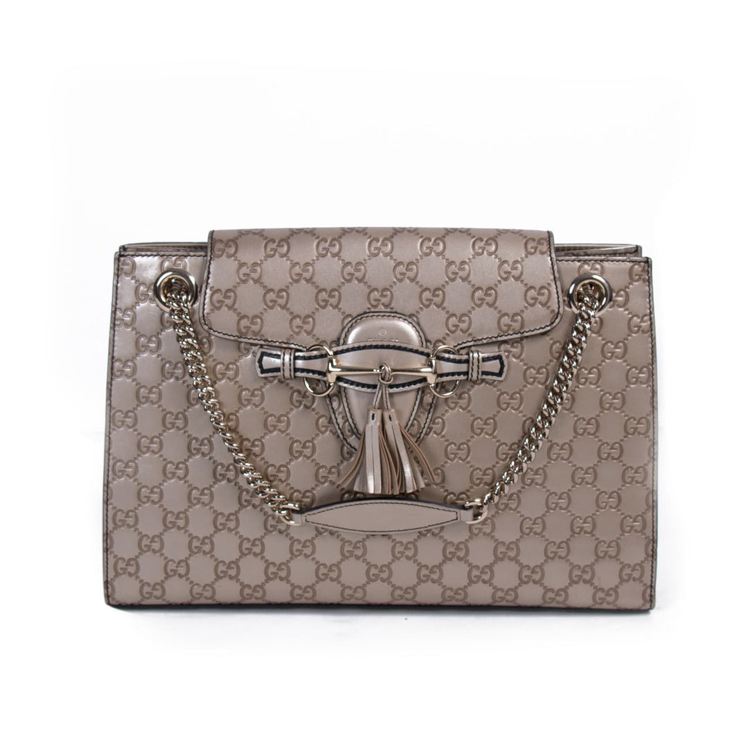 Gucci Emily Large Chain Shoulder Bag Bags Gucci - Shop authentic new pre-owned designer brands online at Re-Vogue