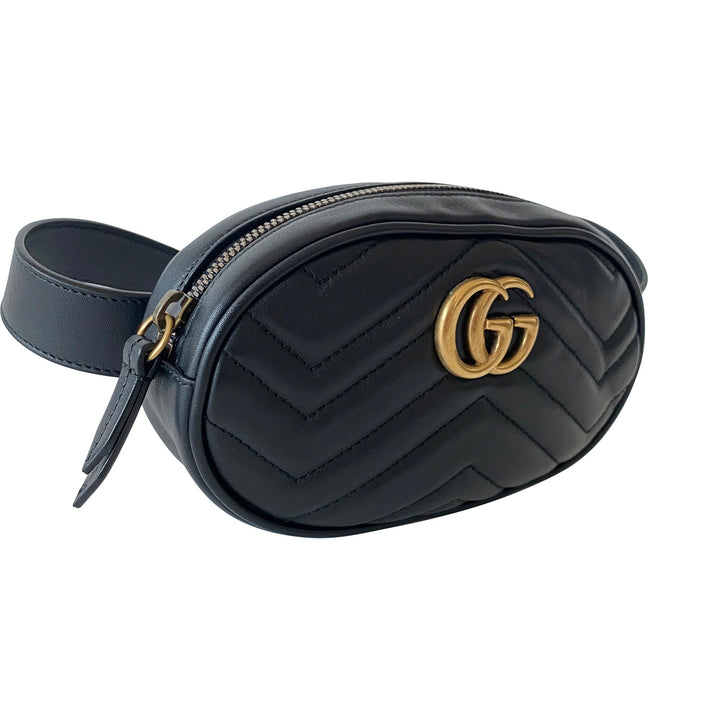 Gucci Marmont Matelassé Leather Belt Bag
