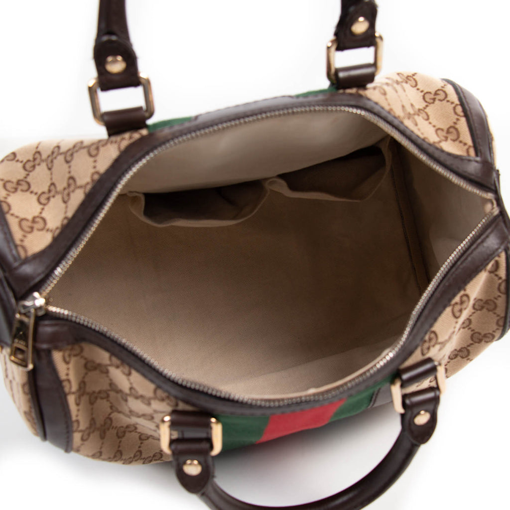 Gucci Vintage Web Boston Bag Bags Gucci - Shop authentic new pre-owned designer brands online at Re-Vogue