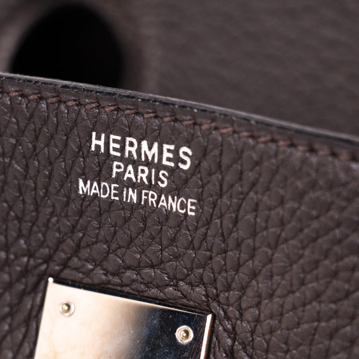 Hermès Birkin 35 Clemence Leather and Houndstooth Canvas Bags Hermès - Shop authentic new pre-owned designer brands online at Re-Vogue