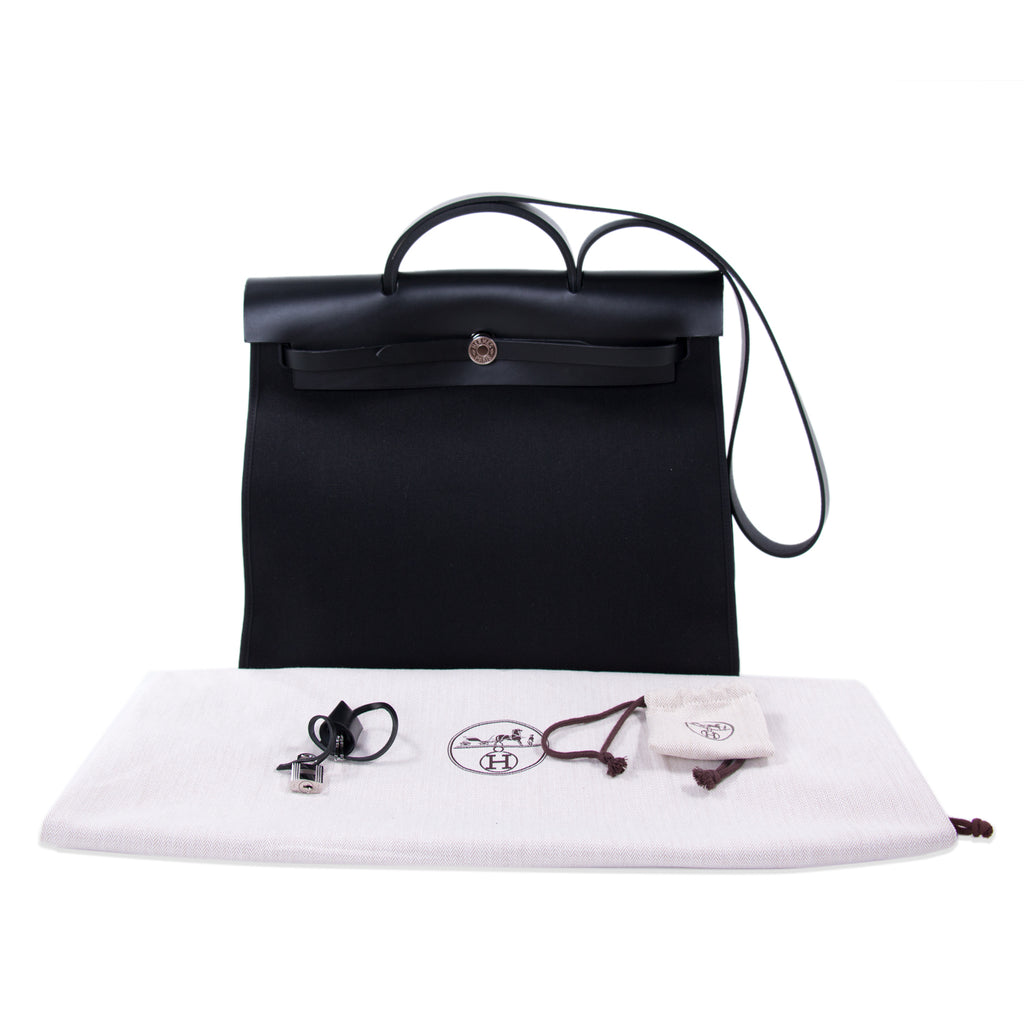 Hermès Herbag Zip 39 Black Bags Hermès - Shop authentic new pre-owned designer brands online at Re-Vogue