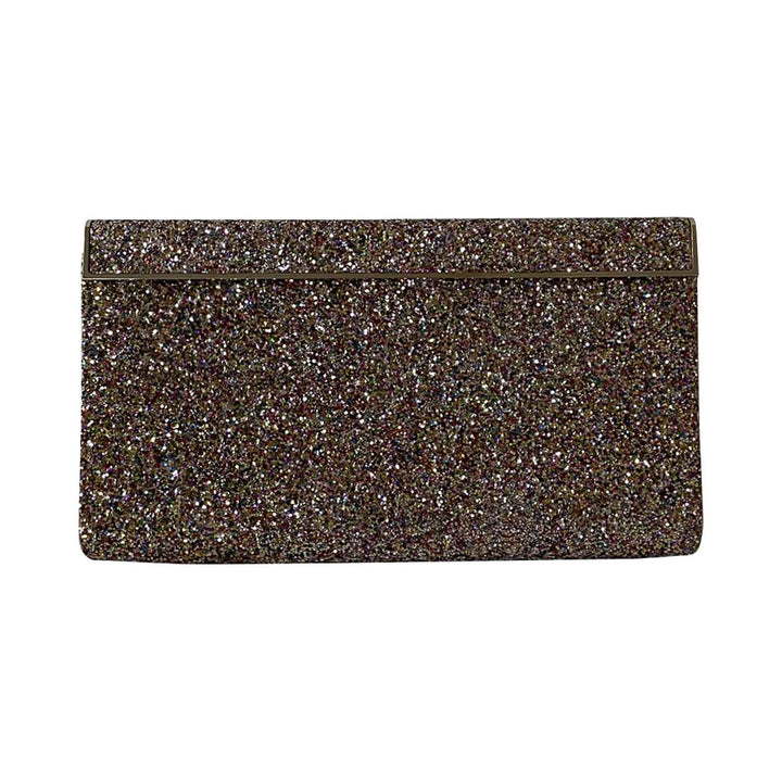 Jimmy Choo Glitter Flap Clutch