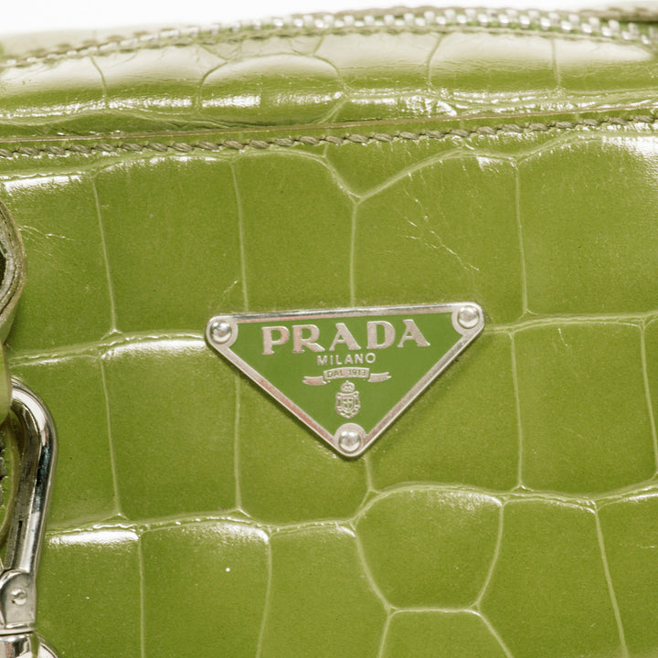 Prada Crocodile Bauletto Bag - revogue
