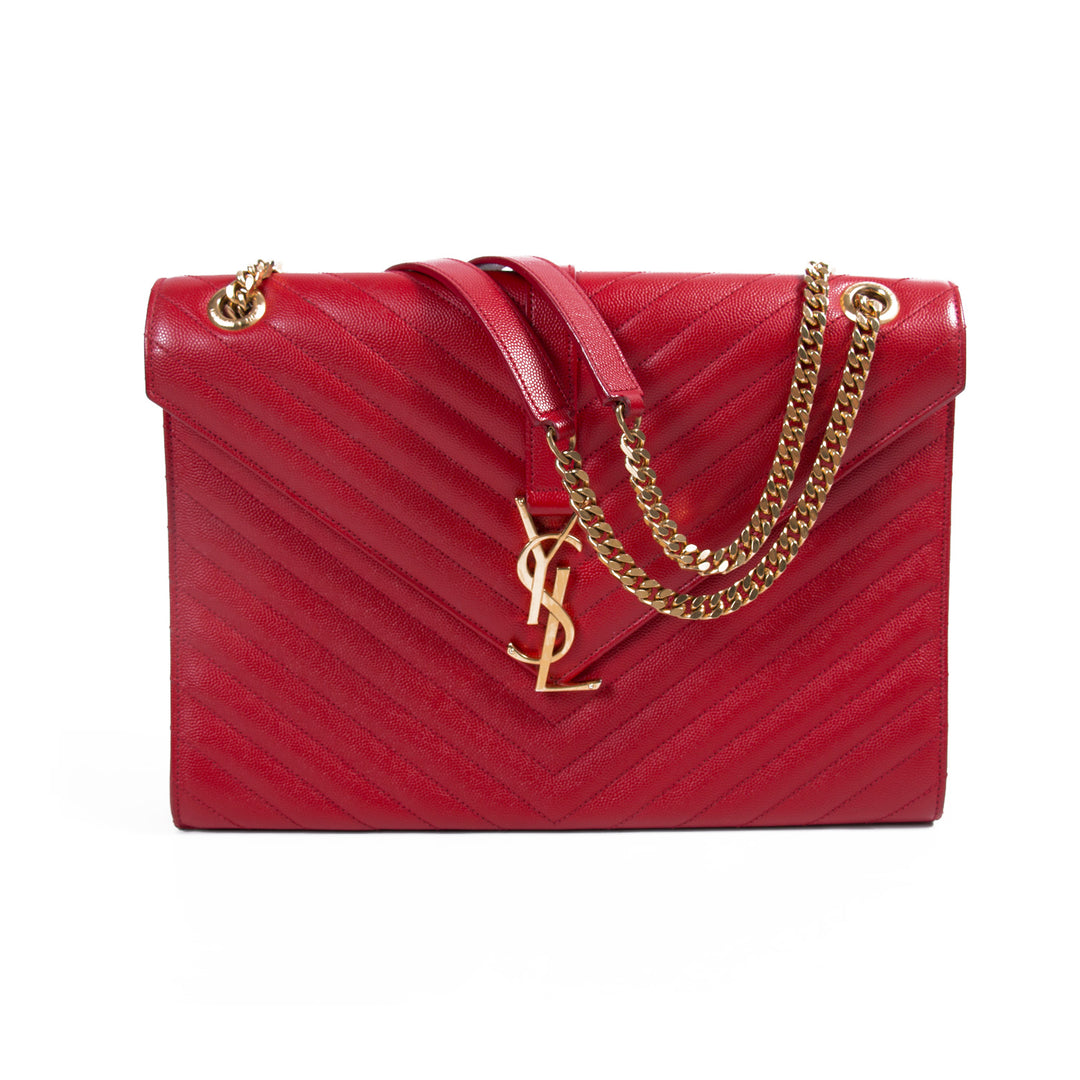 Saint Laurent Monogram Envelope Large Bag Bags Yves Saint Laurent - Shop authentic new pre-owned designer brands online at Re-Vogue
