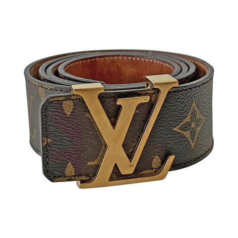 Shop authentic Louis Vuitton Monogram Belt Initiales at revogue