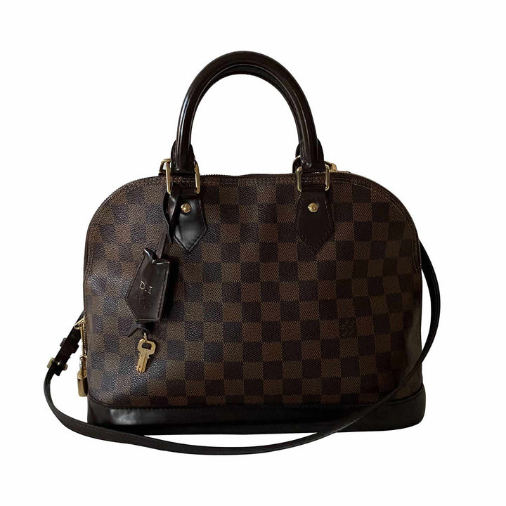 Louis Vuitton Damier Ebene Alma PM with Strap