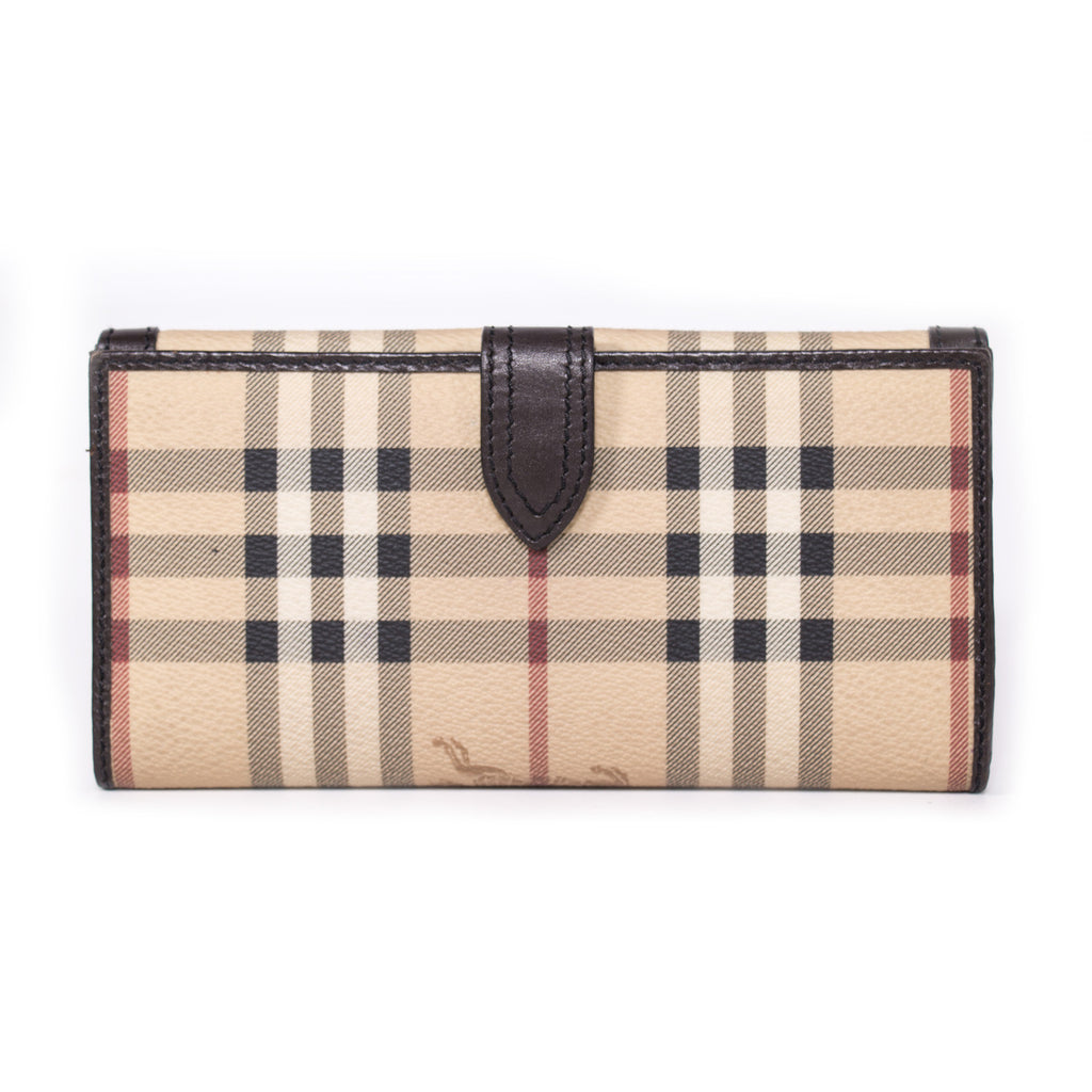 Burberry Haymarket Continental Wallet Accessories Burberry - Shop authentic new pre-owned designer brands online at Re-Vogue