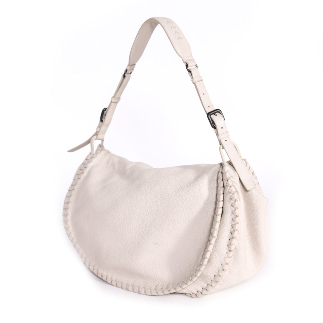 Bottega Veneta Intrecciato-Trimmed Shoulder Bag Bags Bottega Veneta - Shop authentic new pre-owned designer brands online at Re-Vogue