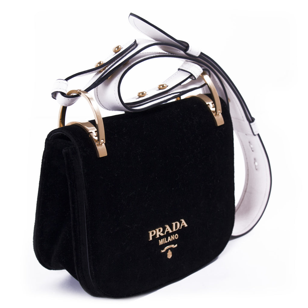 Prada Pionnière Velvet Saddle Bag Bags Prada - Shop authentic new pre-owned designer brands online at Re-Vogue