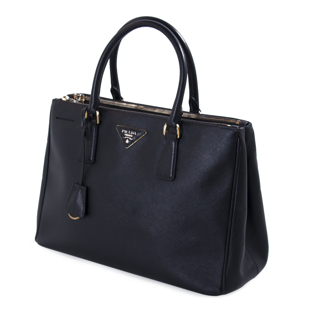 Prada Saffiano Lux Medium Double Zip Tote Bags Prada - Shop authentic new pre-owned designer brands online at Re-Vogue